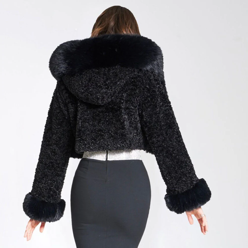 Aurora - Cropped Fur Jas - Image 9