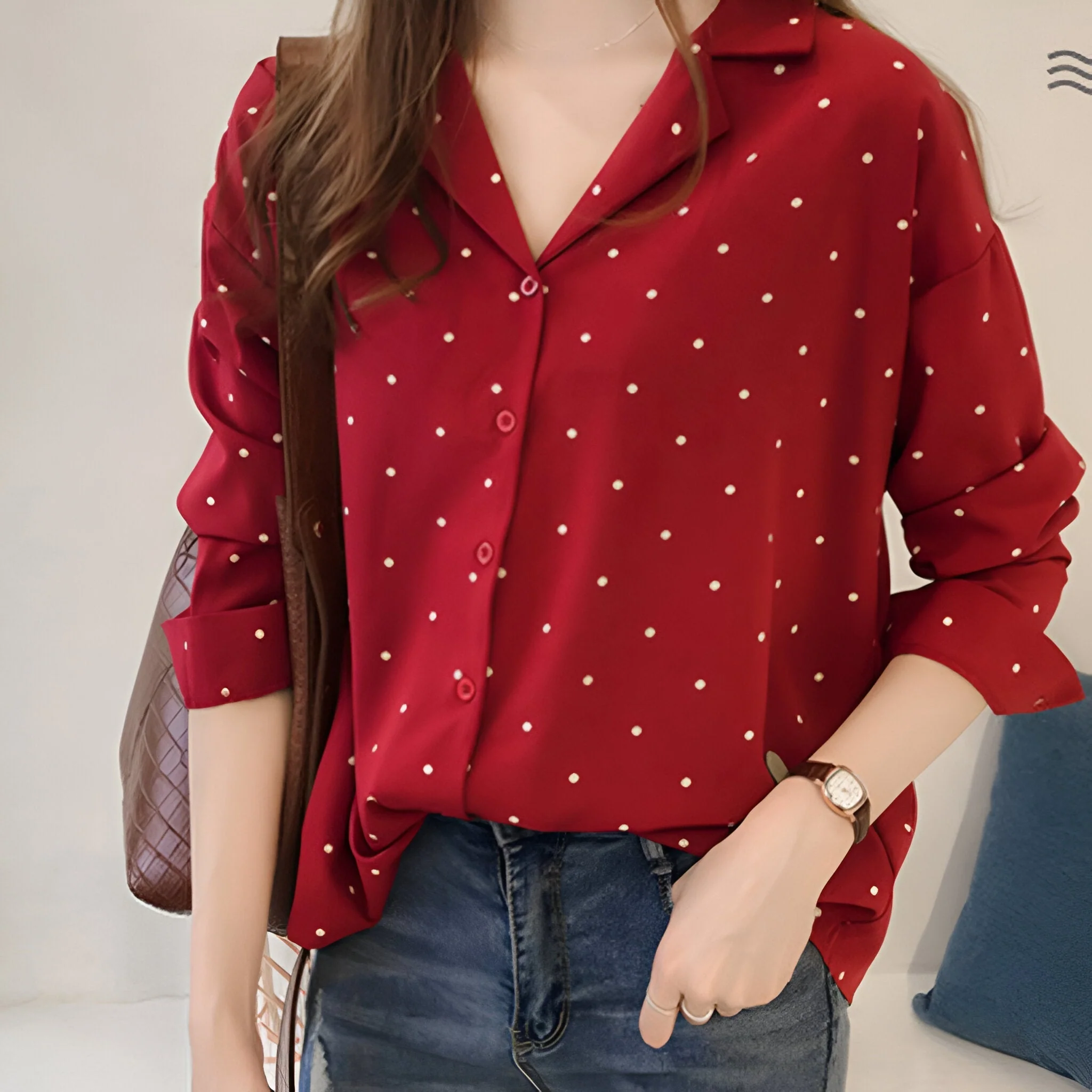 Clivia - Blouse met Stippen voor Dames - Image 2