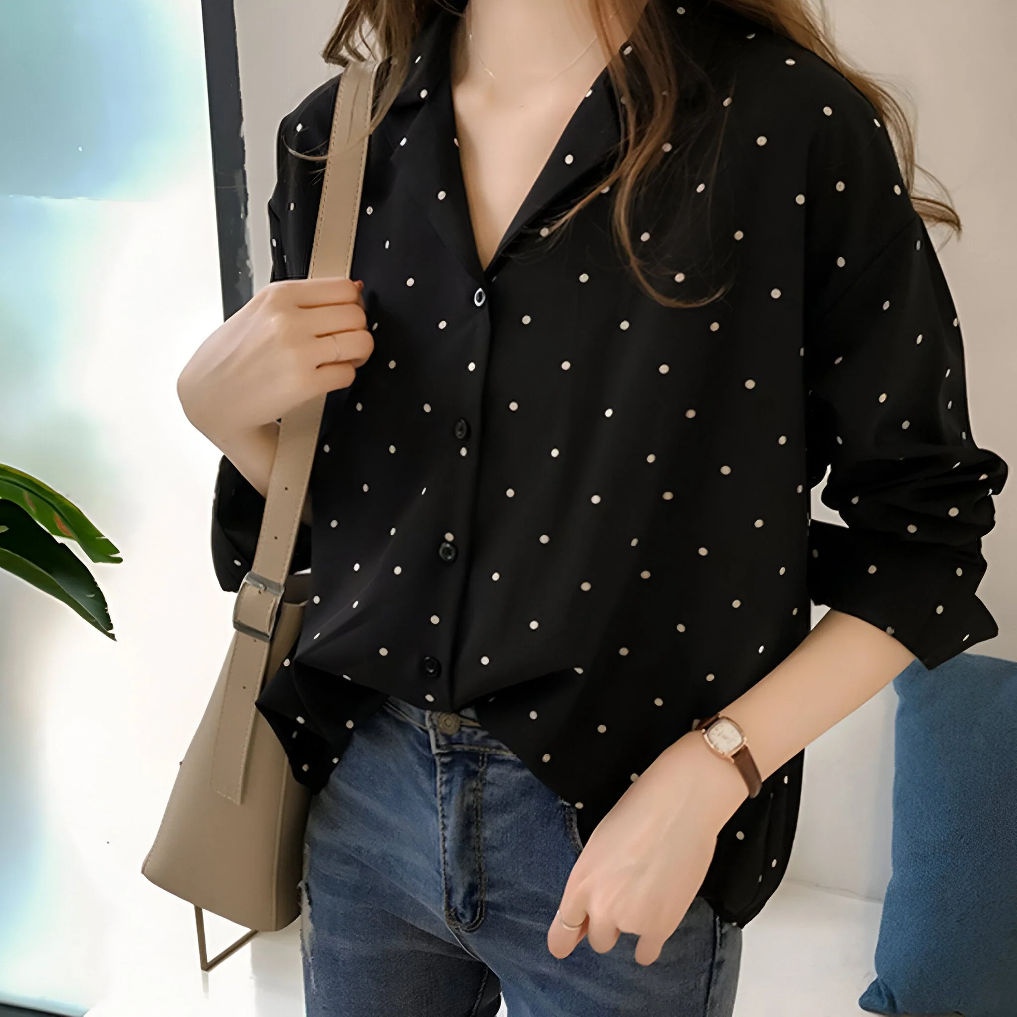 Clivia - Blouse met Stippen voor Dames - Image 4