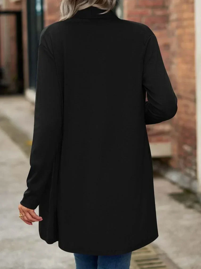 Dames Casual Basic Vest Cardigan – Lange mouwen, voor dagelijks gebruik - Image 4