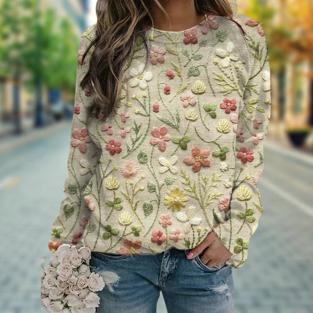 Dames hoodie met print voor de herfst – Casual voor dagelijks gebruik - Image 2