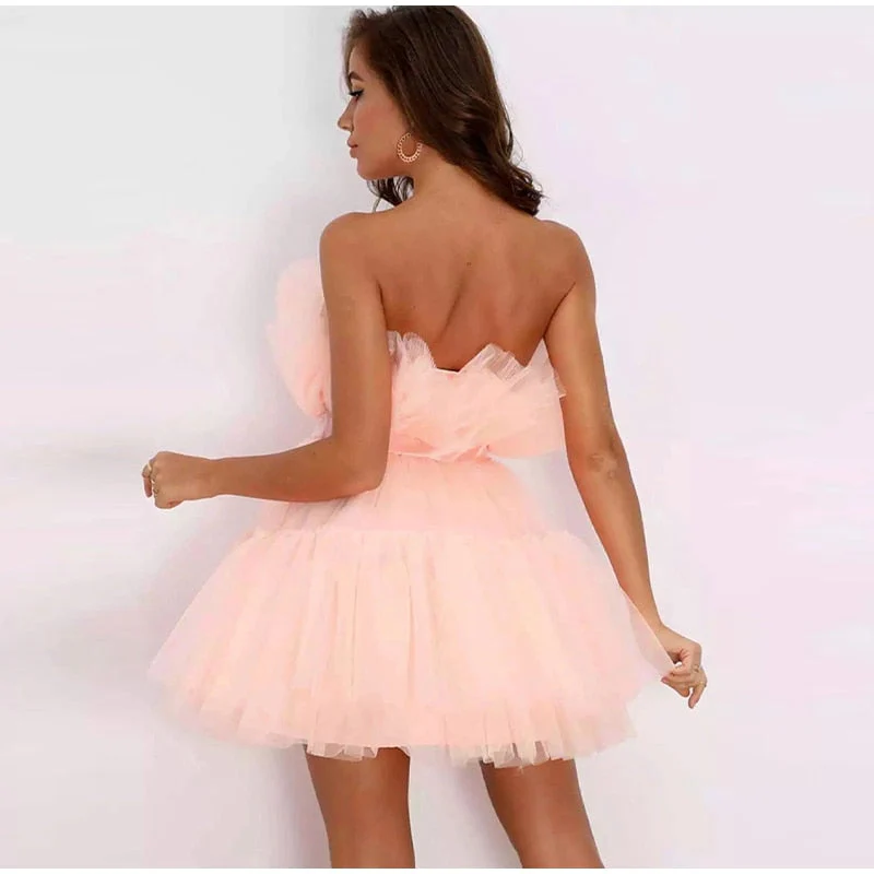 Dames Tulle Jurk – Feestelijk, Getailleerd, Geschikt voor Avondkleding - Image 11