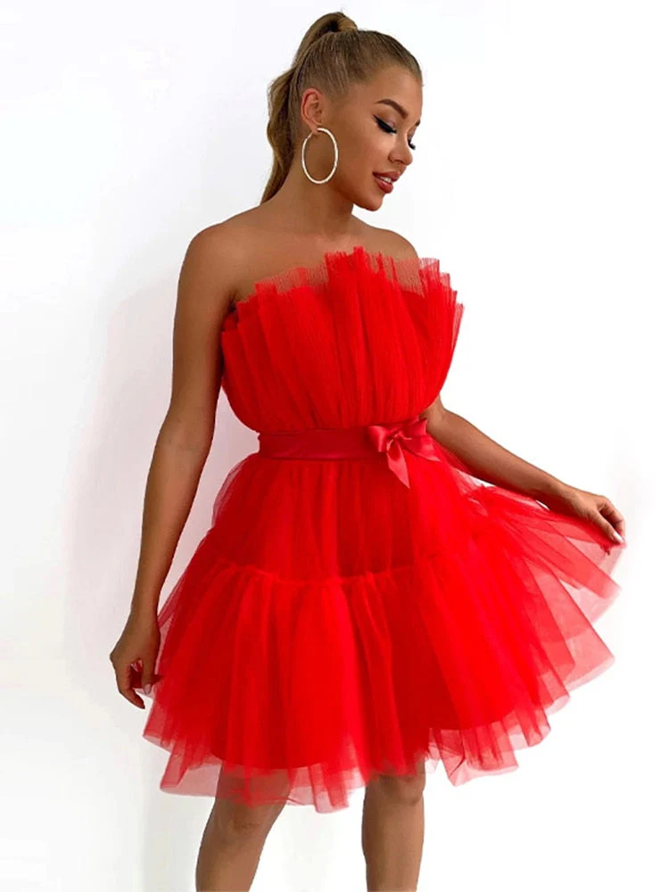 Dames Tulle Jurk – Feestelijk, Getailleerd, Geschikt voor Avondkleding - Image 15