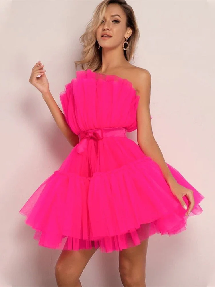 Dames Tulle Jurk – Feestelijk, Getailleerd, Geschikt voor Avondkleding - Image 22