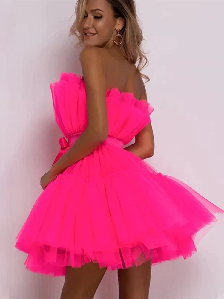 Dames Tulle Jurk – Feestelijk, Getailleerd, Geschikt voor Avondkleding - Image 23