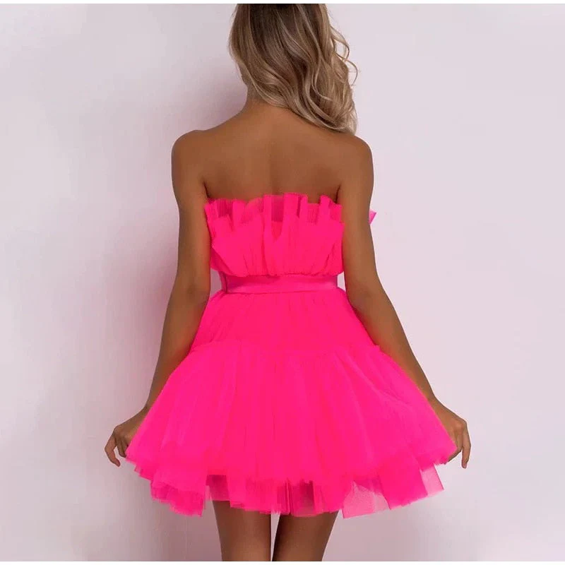 Dames Tulle Jurk – Feestelijk, Getailleerd, Geschikt voor Avondkleding - Image 24