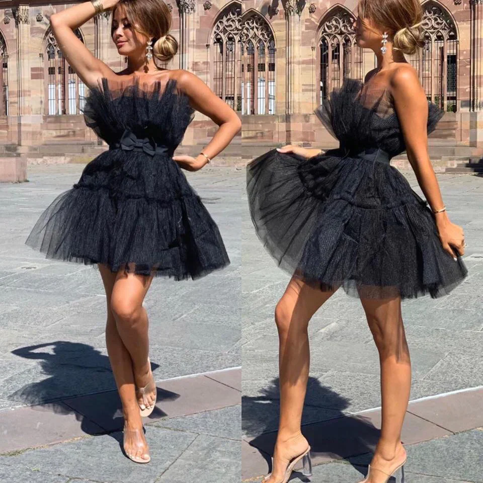 Dames Tulle Jurk – Feestelijk, Getailleerd, Geschikt voor Avondkleding - Image 6