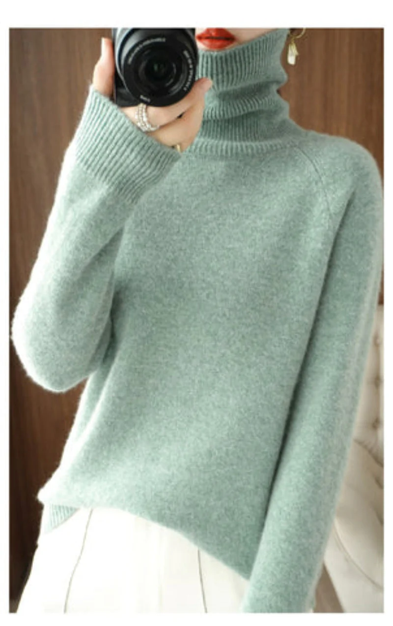 Dames Zachte Coltrui – Warm en Comfortabel, Ideaal voor Herfst en Winter Outfits - Image 7