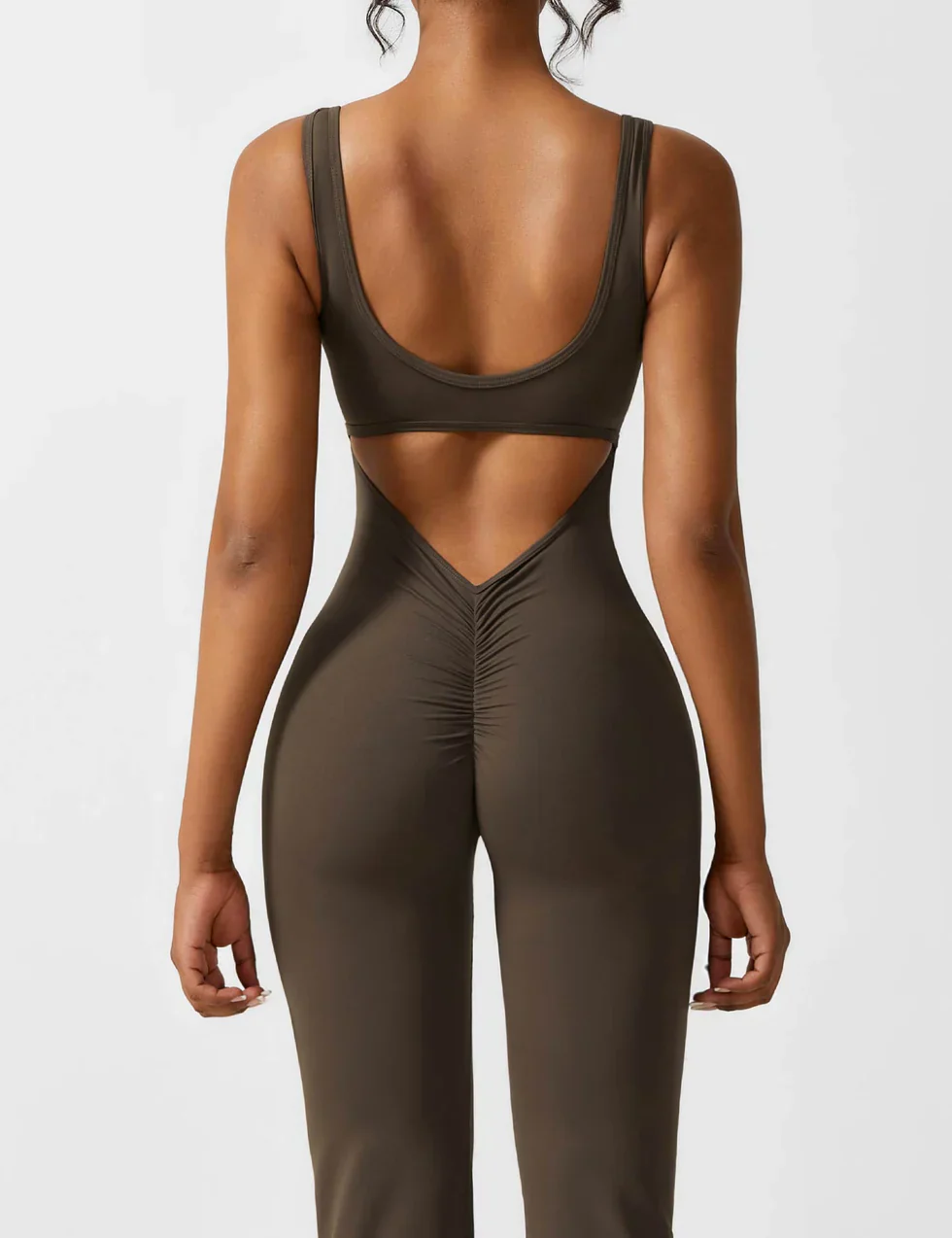 Elena Flared Jumpsuit met V-Rug en Shaping Fit voor Dames - Image 11
