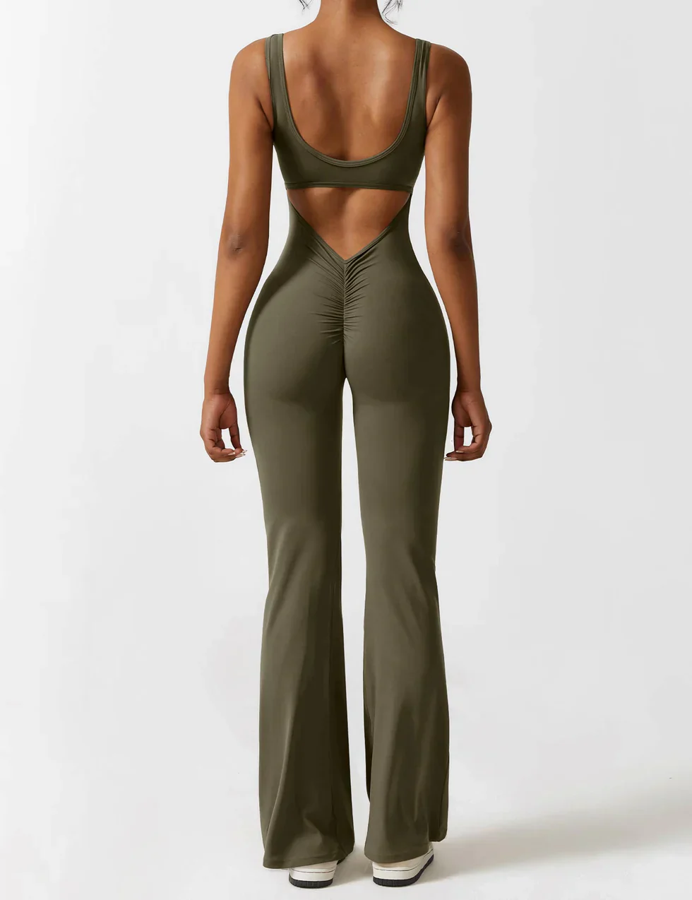 Elena Flared Jumpsuit met V-Rug en Shaping Fit voor Dames - Image 19