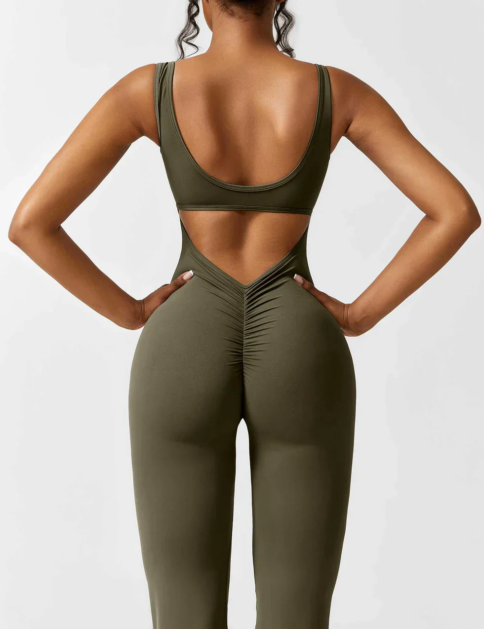 Elena Flared Jumpsuit met V-Rug en Shaping Fit voor Dames - Image 23