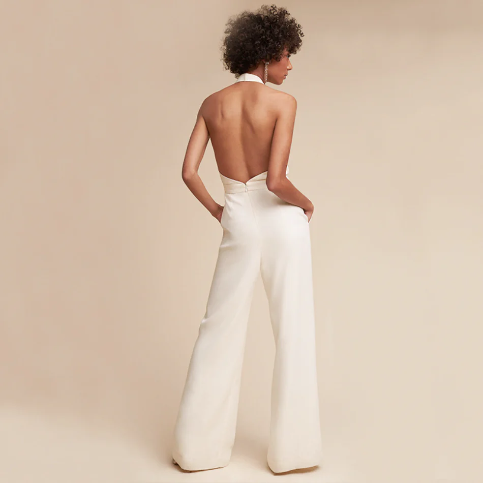 Elina - Wijde Broek Korte Mouwen Jumpsuit - Image 4