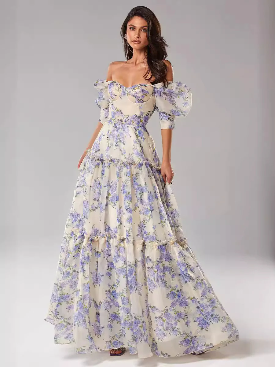 Eliora - Fleurige Jurk met Strikdetails - Image 3
