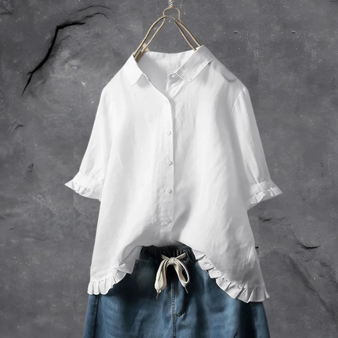 Elvina - Relaxed Button-Down Shirt - Image 3