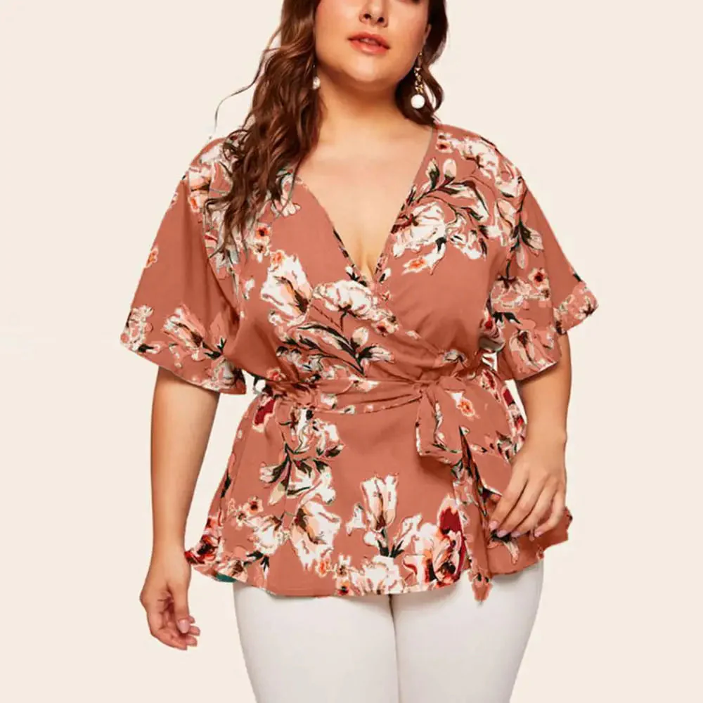 Evelina - Floral Wrap Top - Image 4