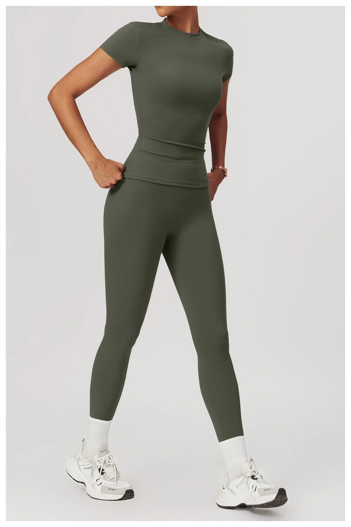Gabriella - 2-Delig Shaping Gym Set met Korte Mouwen - Image 12