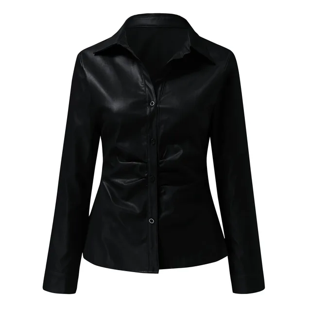 Jorien - Lederen Blouse