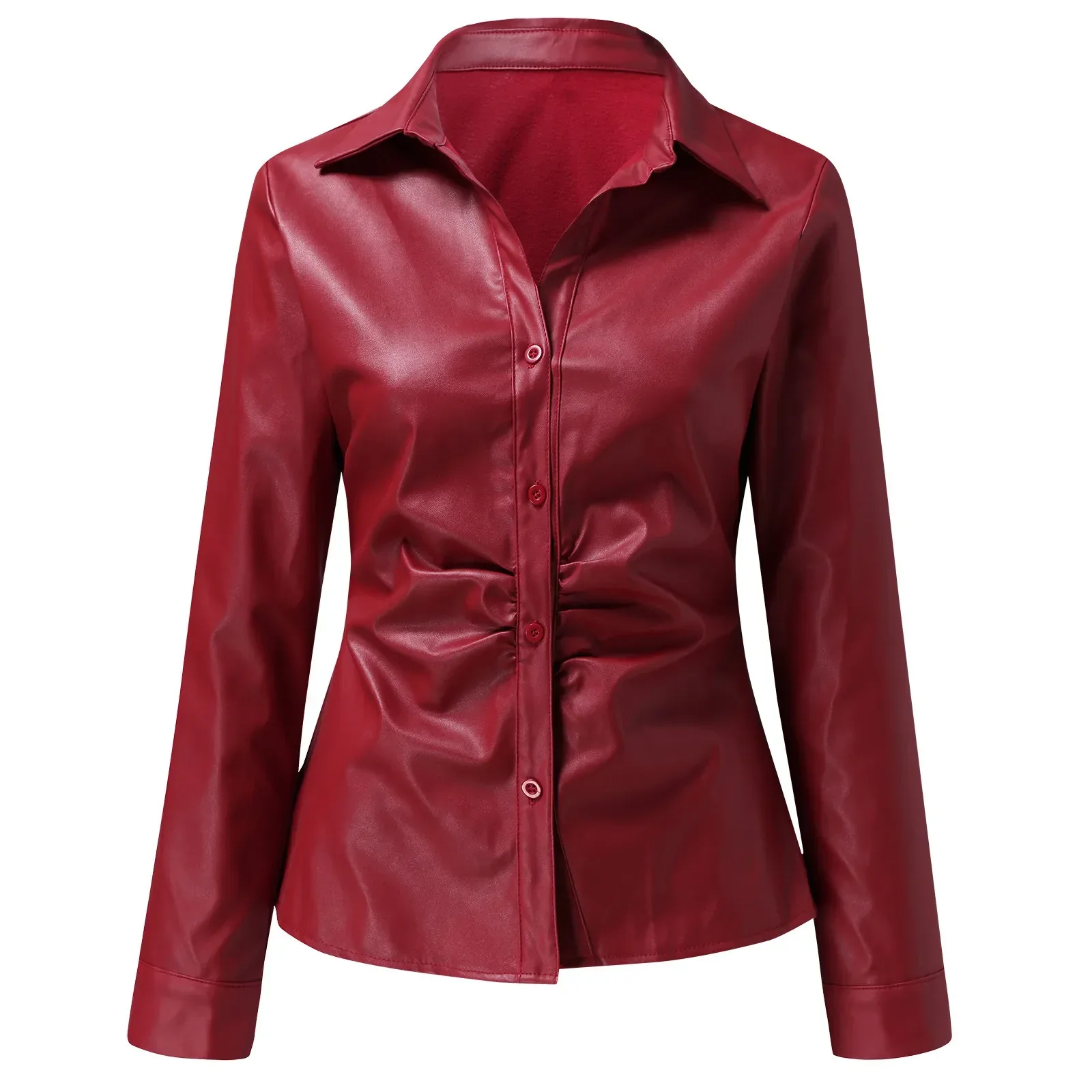 Jorien - Lederen Blouse - Image 7