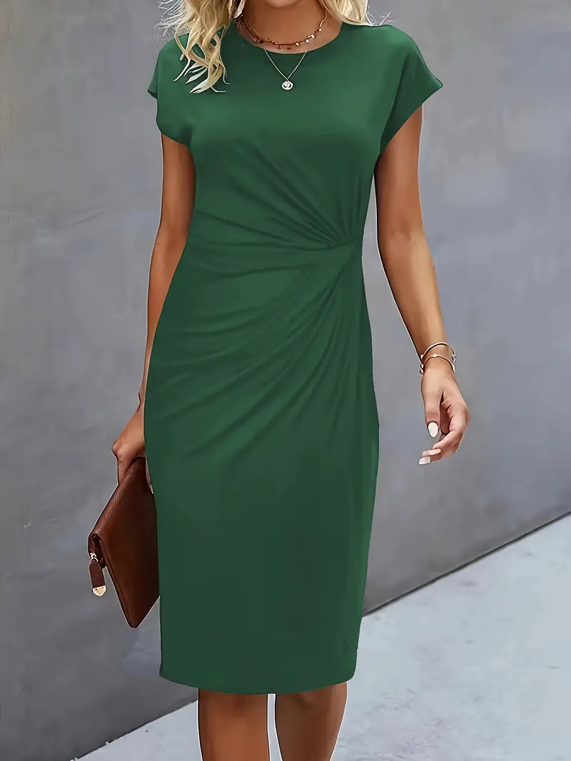 Katrien – Tijdloze Midi Jurk met Flatterend silhouet - Image 11
