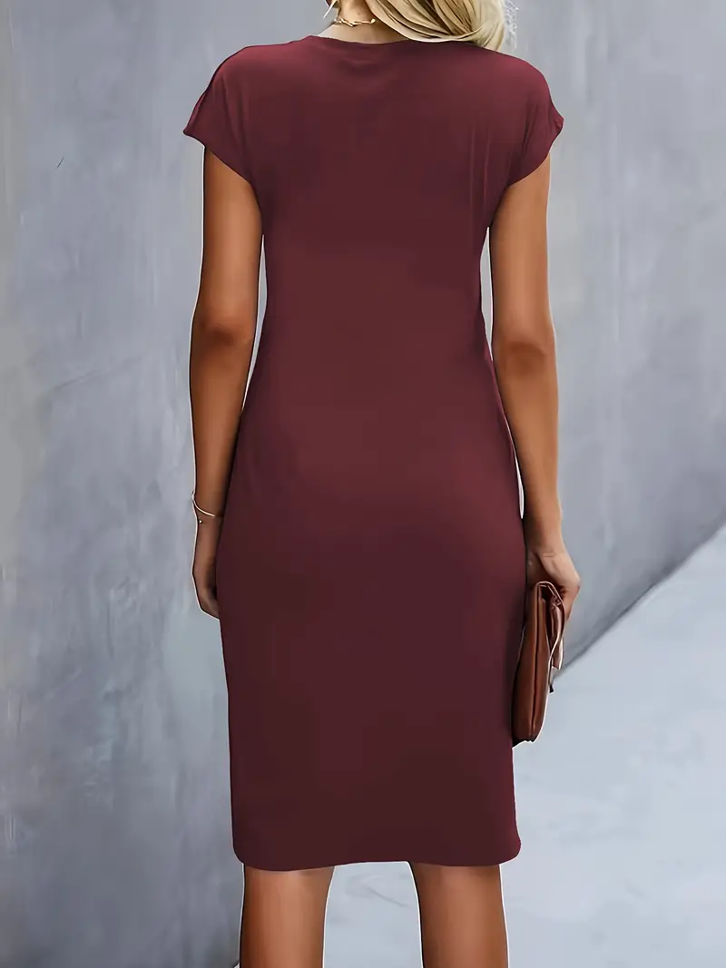 Katrien – Tijdloze Midi Jurk met Flatterend silhouet - Image 18