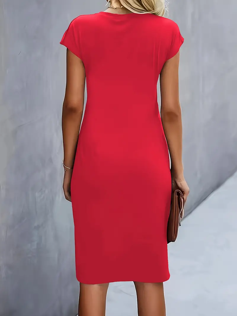 Katrien – Tijdloze Midi Jurk met Flatterend silhouet - Image 4