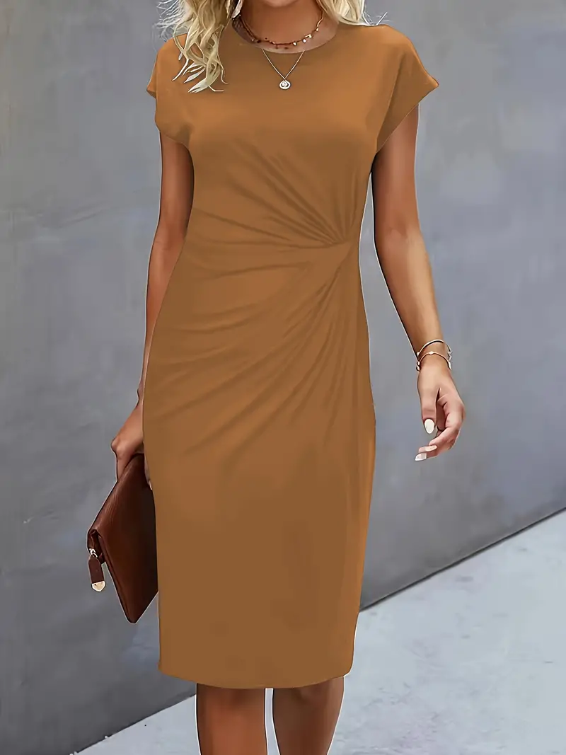 Katrien – Tijdloze Midi Jurk met Flatterend silhouet - Image 7