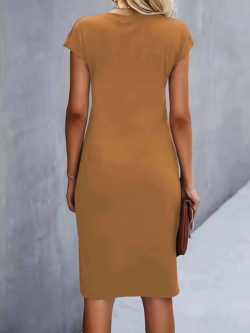 Katrien – Tijdloze Midi Jurk met Flatterend silhouet - Image 8