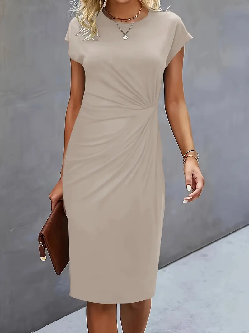 Katrien – Tijdloze Midi Jurk met Flatterend silhouet - Image 9