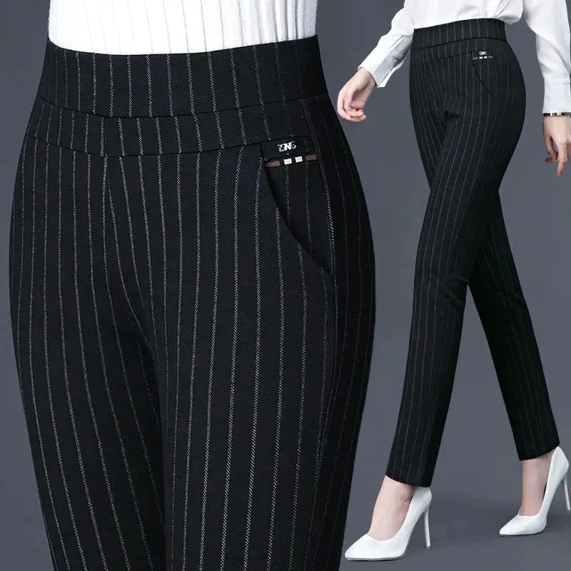 Leandra - Stylish Pinstriped Trousers - Image 3