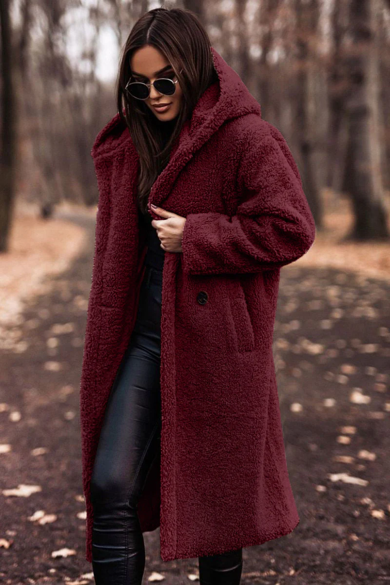 Ruby - Comfortabele Lange Jas met Capuchon - Image 3
