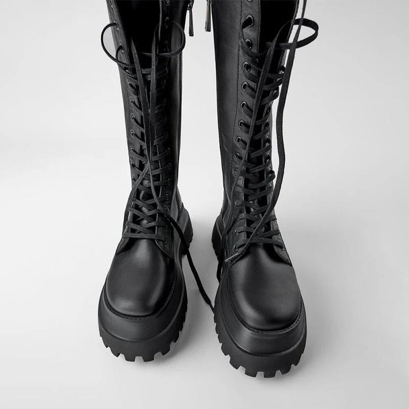 Dames Veterlaars met Chunky Zool voor Dagelijks Comfort en Stijl - Image 3