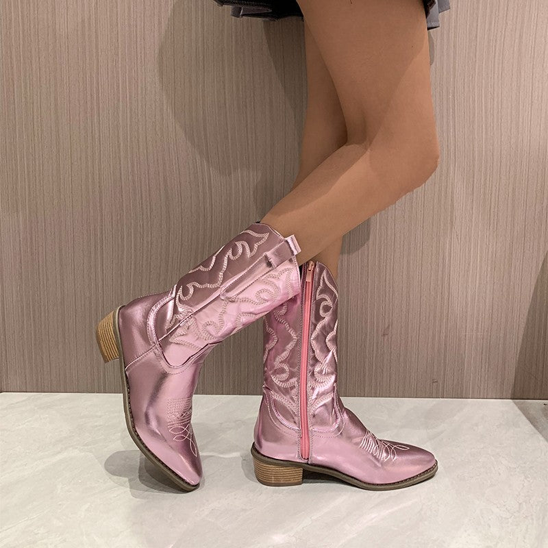 Sophie - Metallic Cowboy Laarzen - Image 3